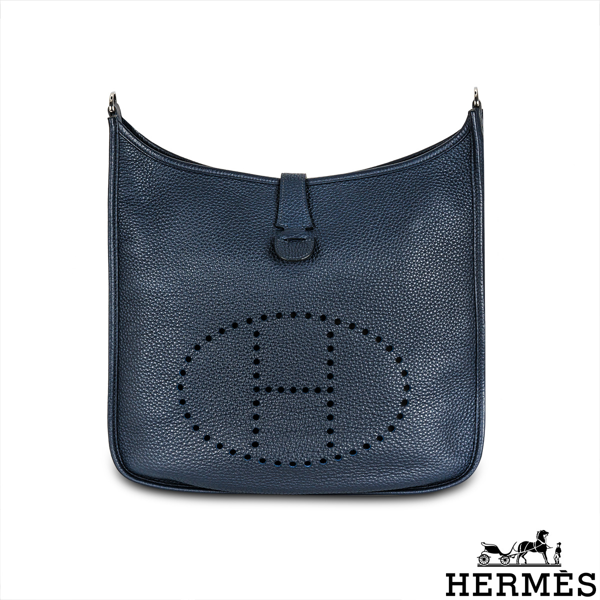 Hermès Evelyne III GM Bleu Nuit Taurillon Clemence PHW